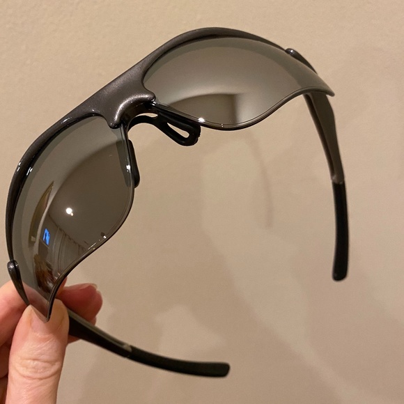 Mens Sunglasses Gunmetal Frame Silver NEW Safety Glasses NIB orig package bag OS - Picture 4 of 6